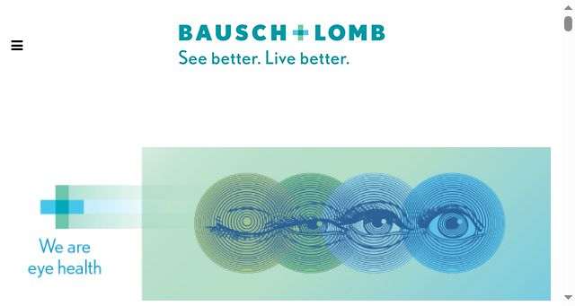 Screenshot of bausch.co.za