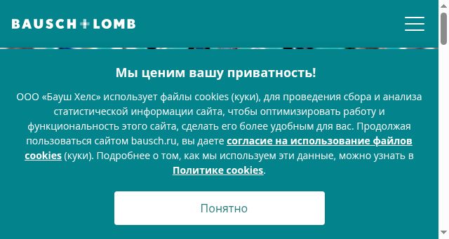 Screenshot of bausch.ru