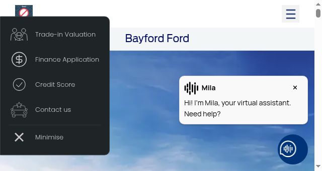 Screenshot of bayfordford.com.au