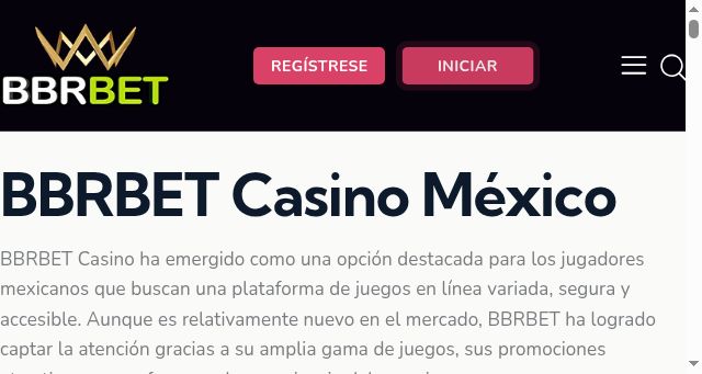 Screenshot of bbrbetmexico-mx.com
