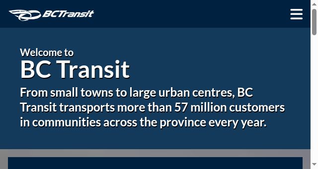 Screenshot of bctransit.com