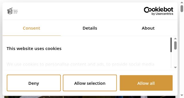 Screenshot of bculinary.com