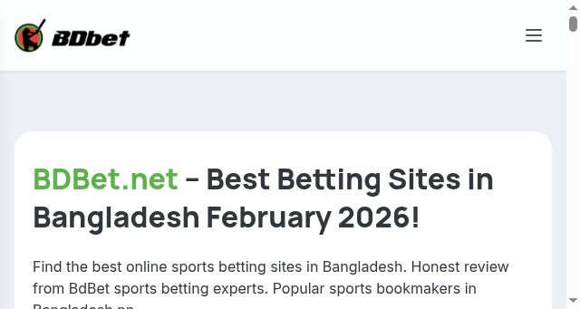 Screenshot of bdbet.net