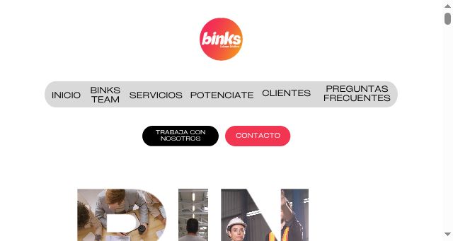 Screenshot of be-binks.com