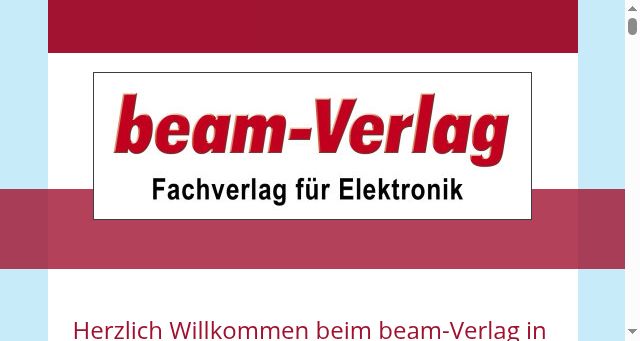 Screenshot of beam-verlag.de