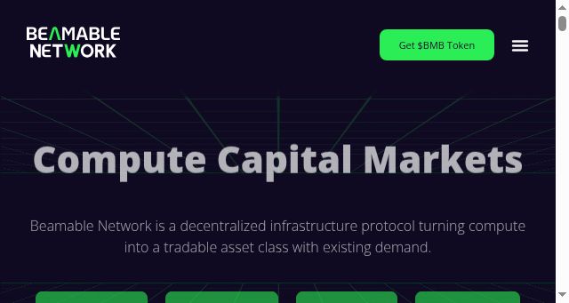 Screenshot of beamable.network