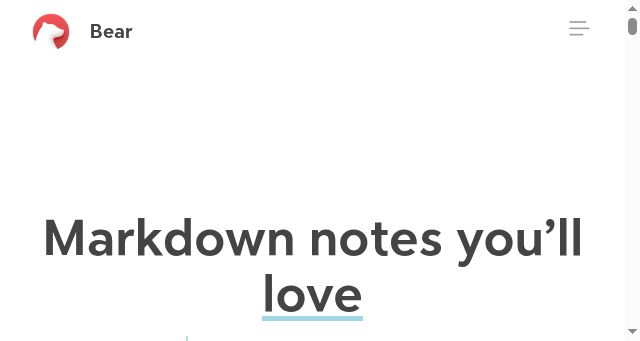 Screenshot of bear.app