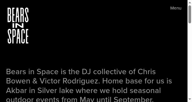 Screenshot of bearsinspaceuniverse.com