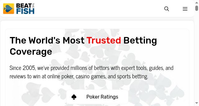 Screenshot of beatthefish.com