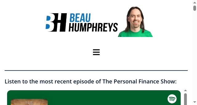 Screenshot of beauhumphreys.com