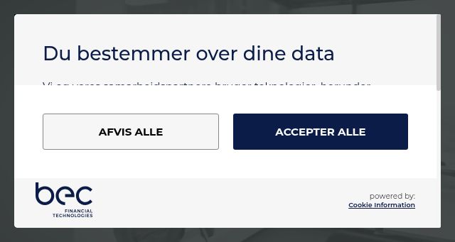 Screenshot of bec.dk