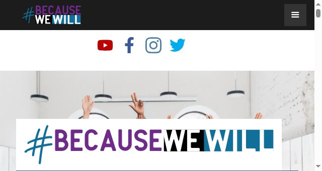 Screenshot of becausewewill.org