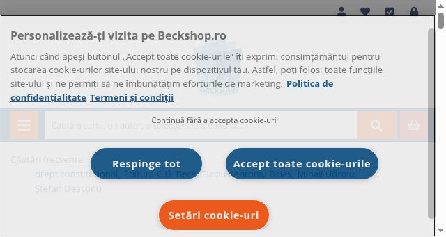 Screenshot of beckshop.ro