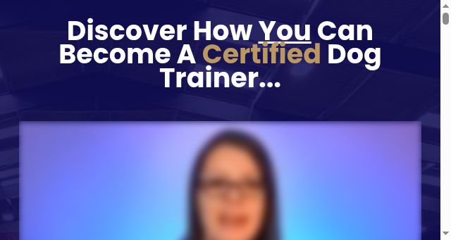 Screenshot of becomeadogpro.com