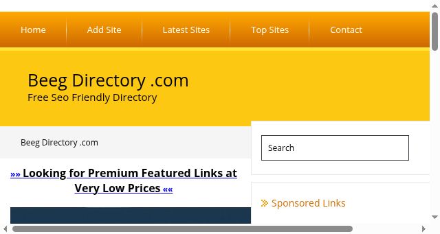Screenshot of beegdirectory.com