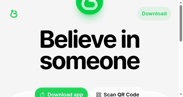 Screenshot of believe.app