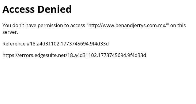 Screenshot of benandjerrys.com.mx