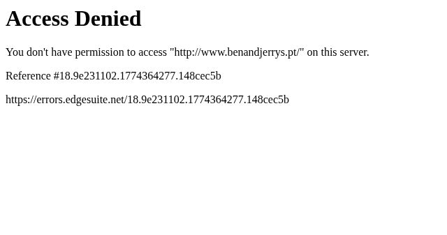 Screenshot of benandjerrys.pt