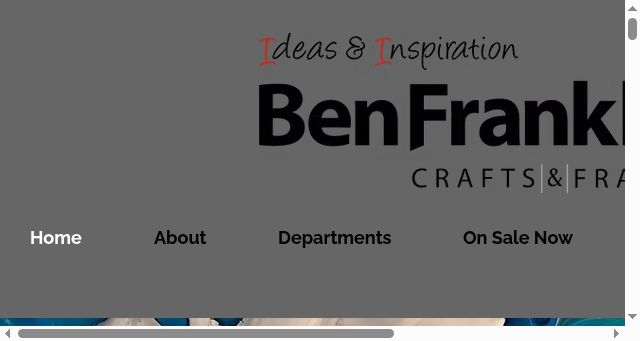 Screenshot of benfranklin-crafts.com