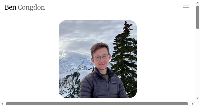 Screenshot of benjamincongdon.me