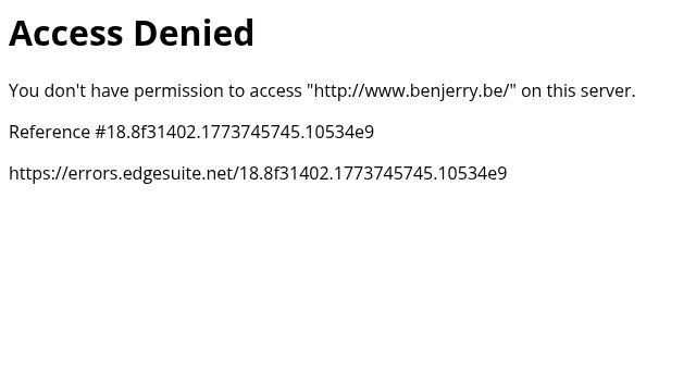 Screenshot of benjerry.be