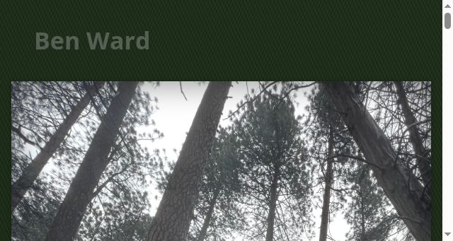 Screenshot of benward.uk