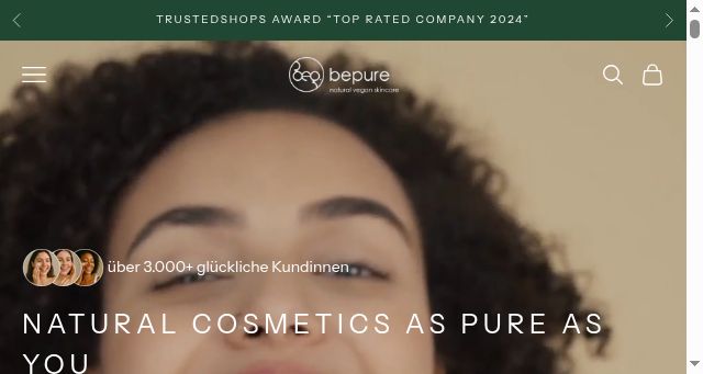 Screenshot of bepure.ch