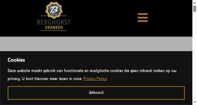 Screenshot of berghorstdranken.nl
