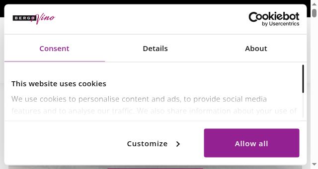 Screenshot of bergovino.nl