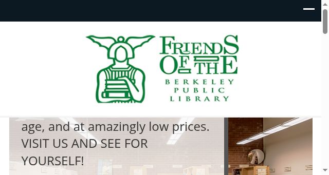 Screenshot of berkeleylibraryfriends.org