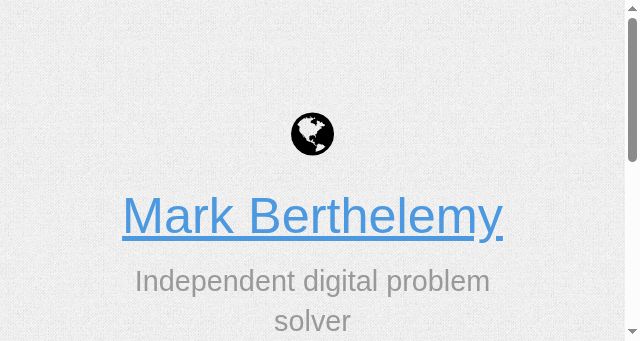 Screenshot of berthelemy.net