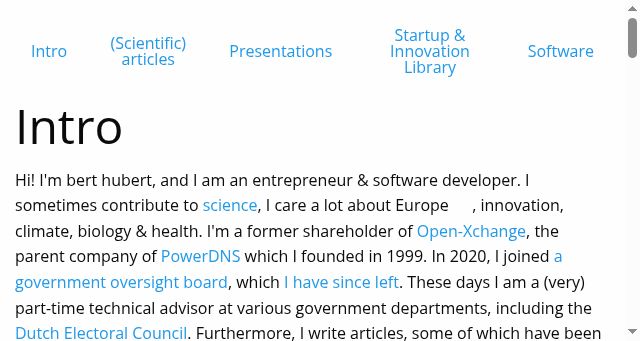 Screenshot of berthub.eu