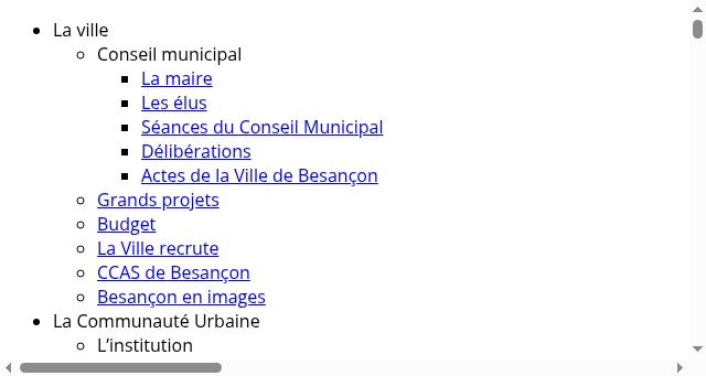 Screenshot of besancon.fr