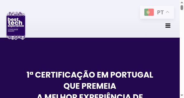 Screenshot of best-tech-experience.pt