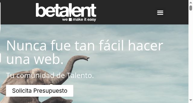 Screenshot of betalent.es