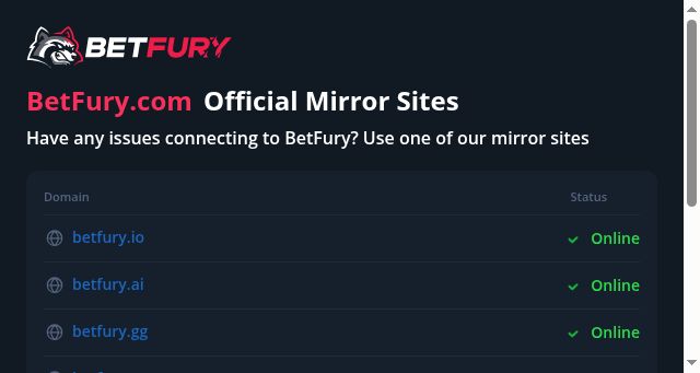 Screenshot of betfury-mirrors.io