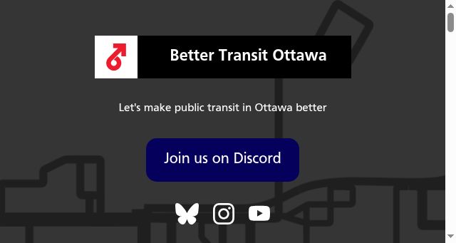 Screenshot of bettertransitottawa.ca