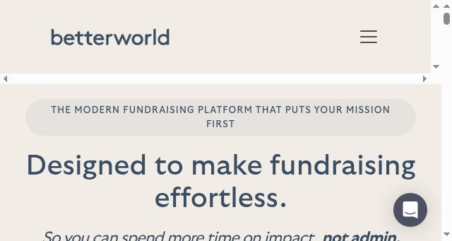 Screenshot of betterworld.org