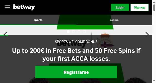 Screenshot of betway.es