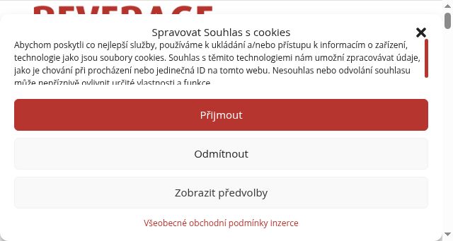 Screenshot of beverage-gastronomy.cz
