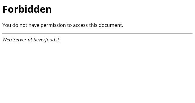 Screenshot of beverfood.it