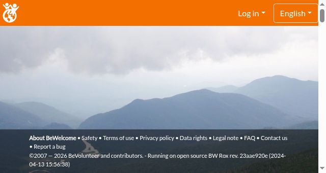 Screenshot of bewelcome.org