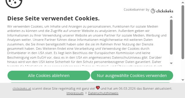 Screenshot of bgld-landtag.at