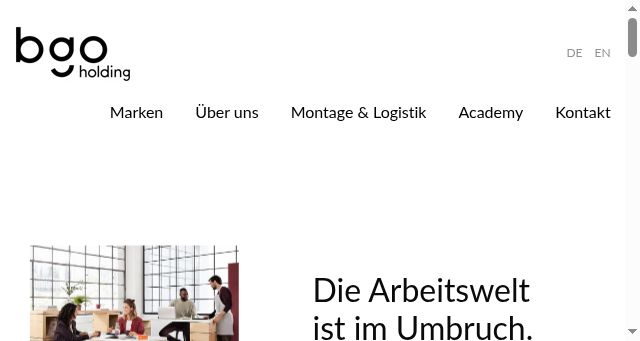 Screenshot of bgo-holding.com