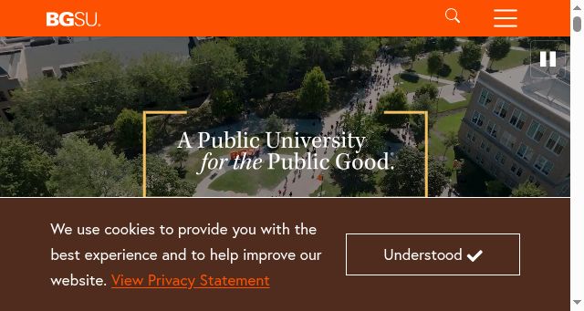 Screenshot of bgsu.edu