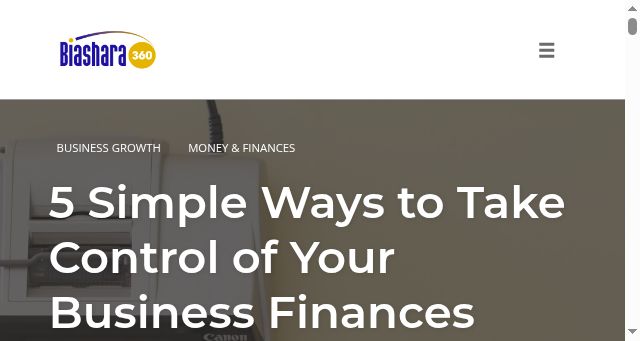 Screenshot of biasharathreesixty.com