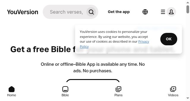 Screenshot of bible.com