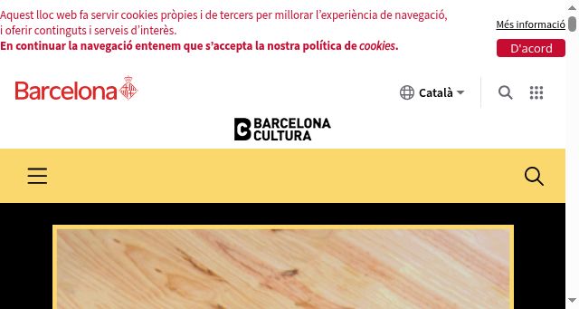 Screenshot of biennaldepensament.barcelona