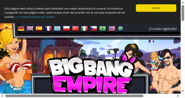 Screenshot of bigbangempire.com