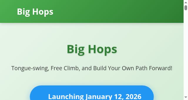 Screenshot of bighops.xyz